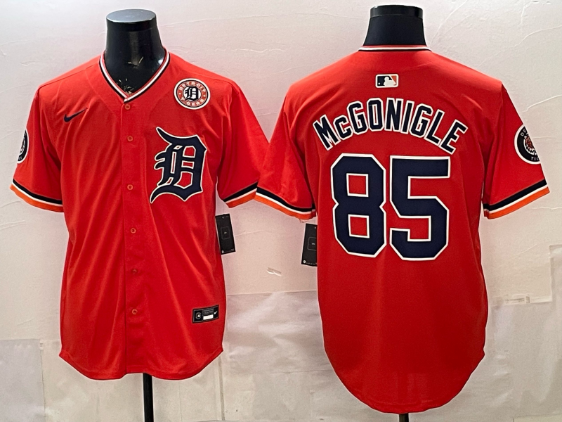 Men Detroit Tigers #85 McGonigle orange Game Nike MLB Jersey032105->detroit tigers->MLB Jersey